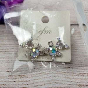 Crystal Teddy Bear Earrings